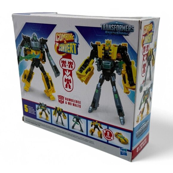 Transformers Earthspark Bumblebee & Mo Malto Action Figures Hasbro New Toy Set F - Picture 3 of 4